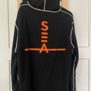 Converse x Vince Staples Pullover Hoodie - LARGE - 10008010-010 Orange White